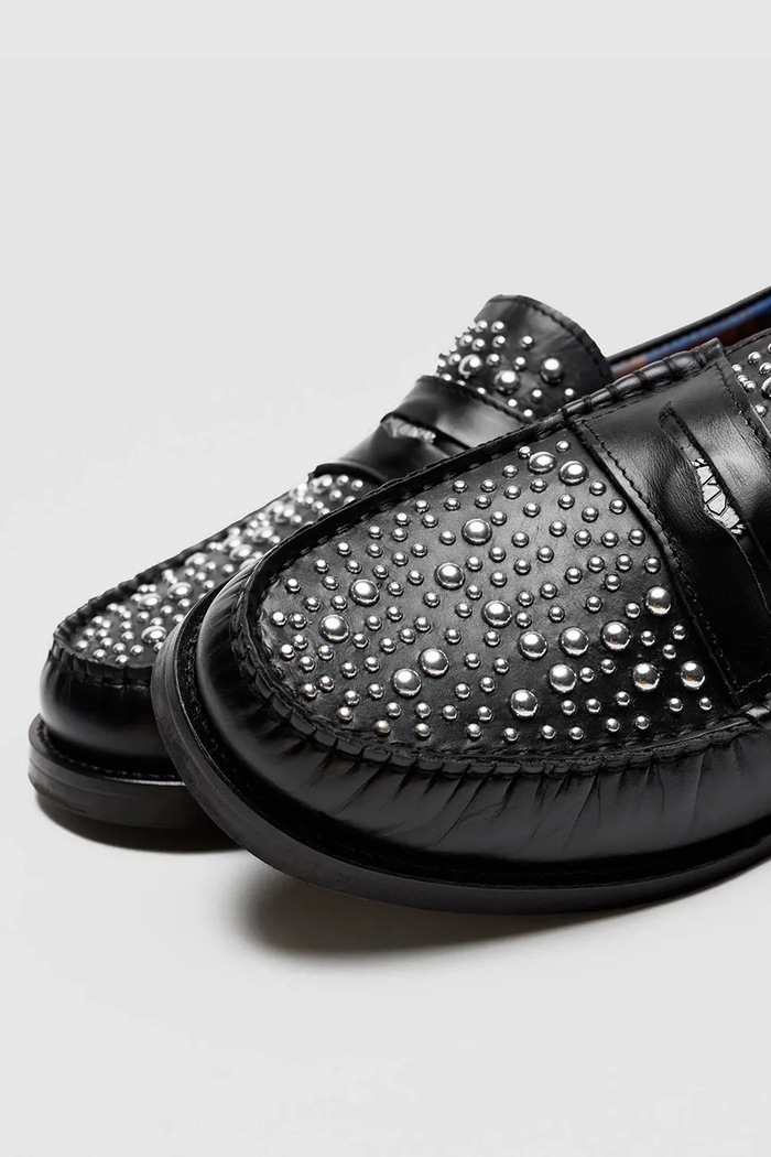 Naked Wolfe mokasyny skórzane Riviera czarny Riviera.Black.Studs
