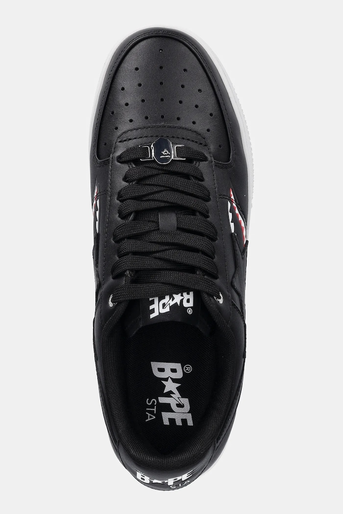Kožené tenisky A Bathing Ape Bape Sta Shark M2 A Bathing Ape 1K80191307 černá