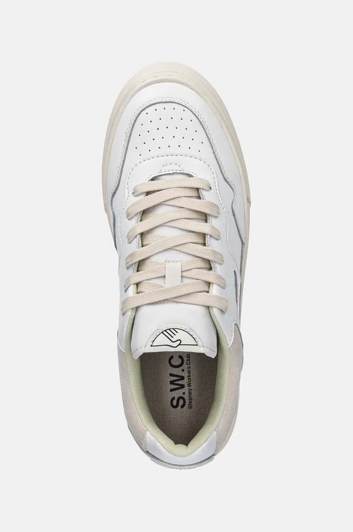 Δερμάτινα sneakers Stepney Workers Club Pearl Leather λευκό YA20500