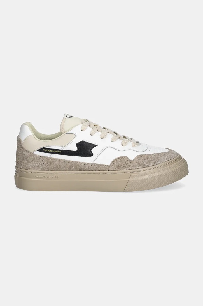 Δερμάτινα sneakers Stepney Workers Club Pearl S-Strike Geo-Merged YA24500 λευκό AW24
