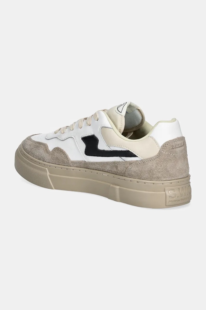 Παπούτσια Δερμάτινα sneakers Stepney Workers Club Pearl S-Strike Geo-Merged YA24500 λευκό