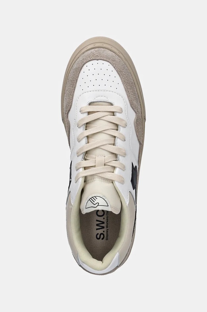 Δερμάτινα sneakers Stepney Workers Club Pearl S-Strike Geo-Merged λευκό YA24500