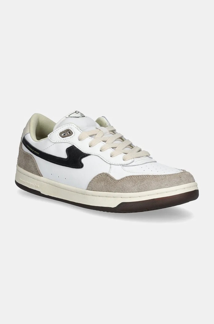 Δερμάτινα sneakers Stepney Workers Club Pro Cup 01 S-Strike Geo-Merged δέρμα σαμουά λευκό YQ03500