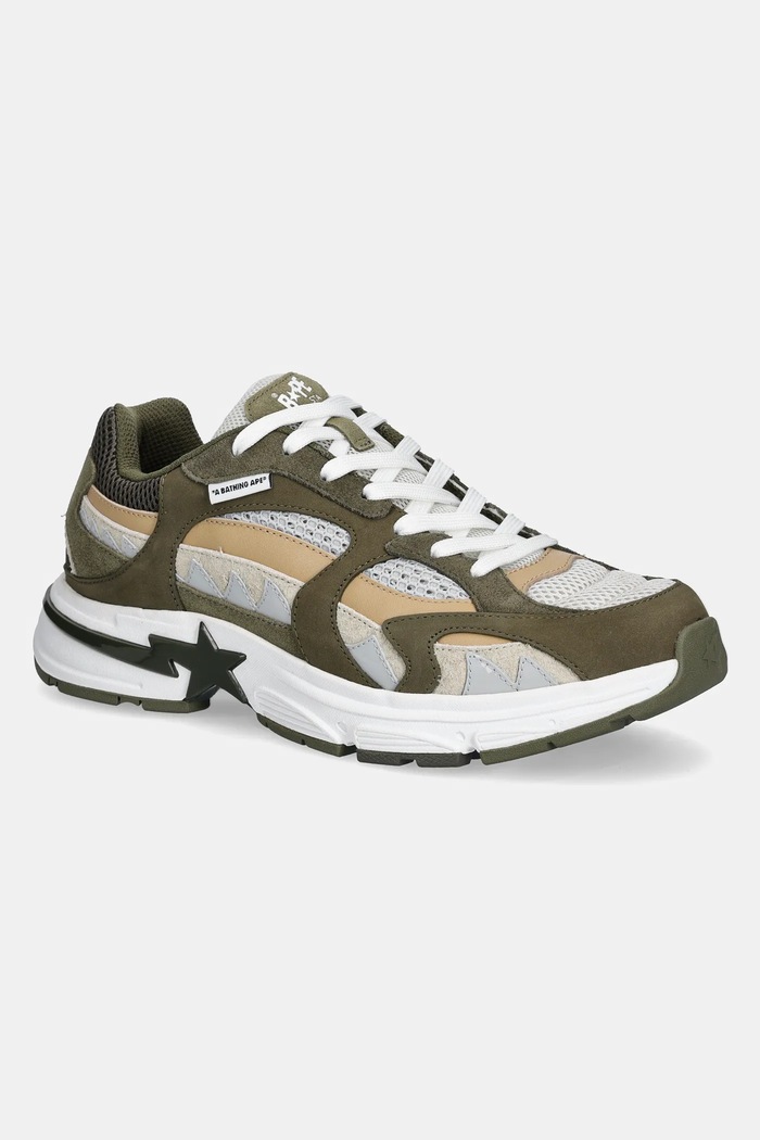 Sneakers A Bathing Ape SHARK STA #2 M2 δέρμα σαμουά πράσινο 1K70191315
