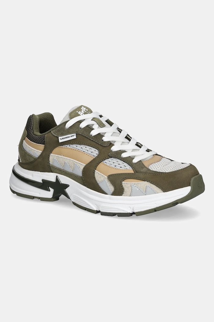 Sneakers A Bathing Ape SHARK STA #2 M2 δέρμα σαμουά πράσινο 1K70191315