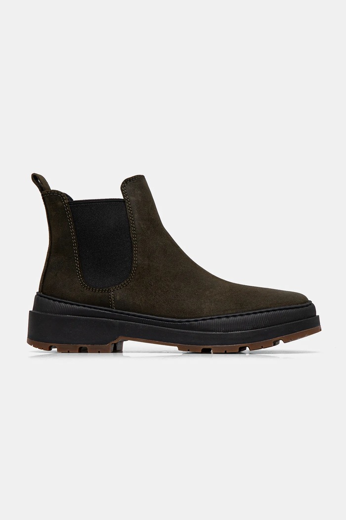 Боти челси от набук Camper Brutus Trek K300435.010 зелен AW24