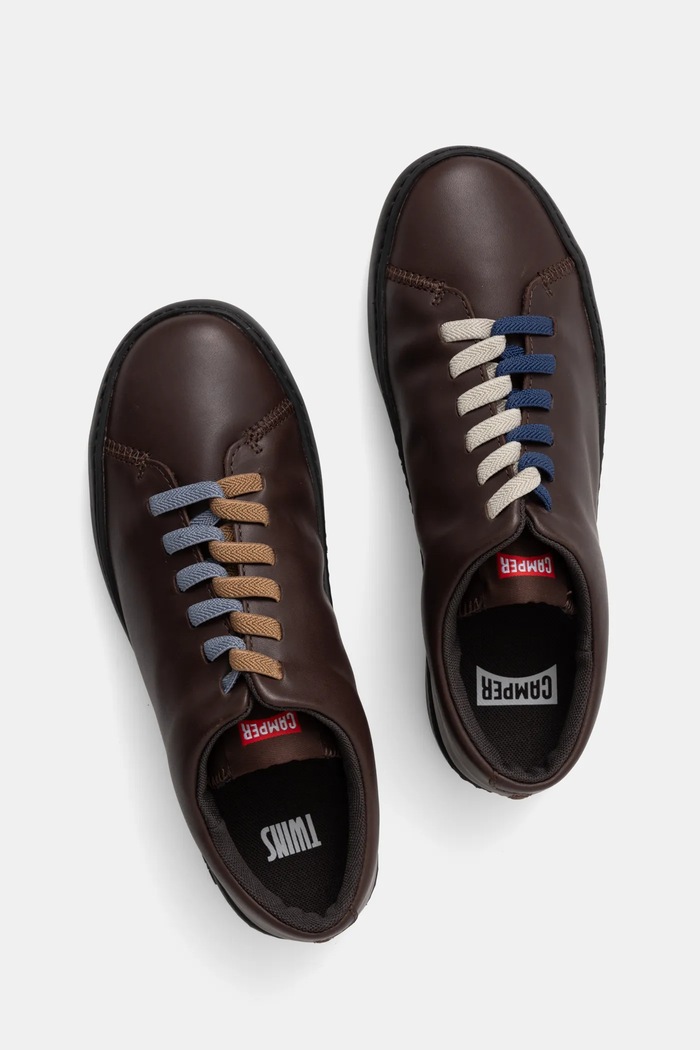 Δερμάτινα sneakers Camper TWS μικρό καφέ K100855.007