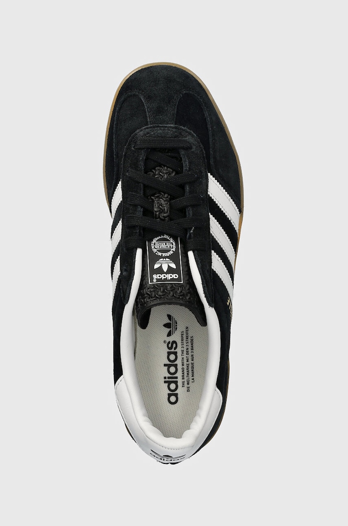 adidas Originals sneakers din piele intoarsă Gazelle Indoor negru JI2060