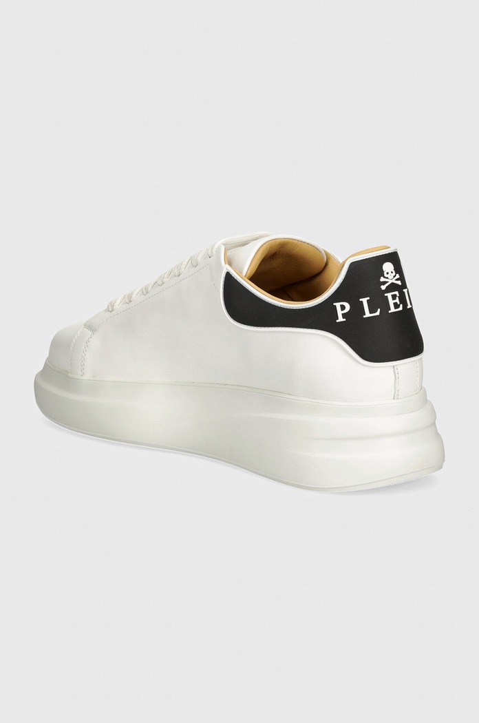 Παπούτσια Δερμάτινα sneakers Philipp Plein Lo-Top Mega Star USC0599.PLE005N.01 λευκό
