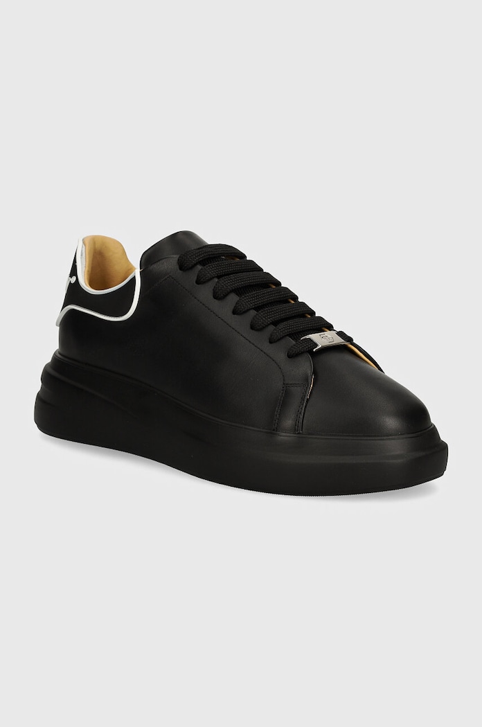 Philipp Plein sneakers din piele Lo-Top Mega Star platformă negru USC0599.PLE005N.0202