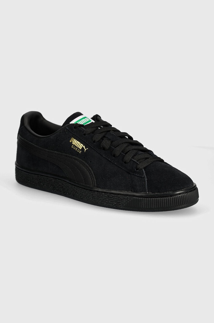 Велурени маратонки Puma Suede Classic гладка кожа черен 399781
