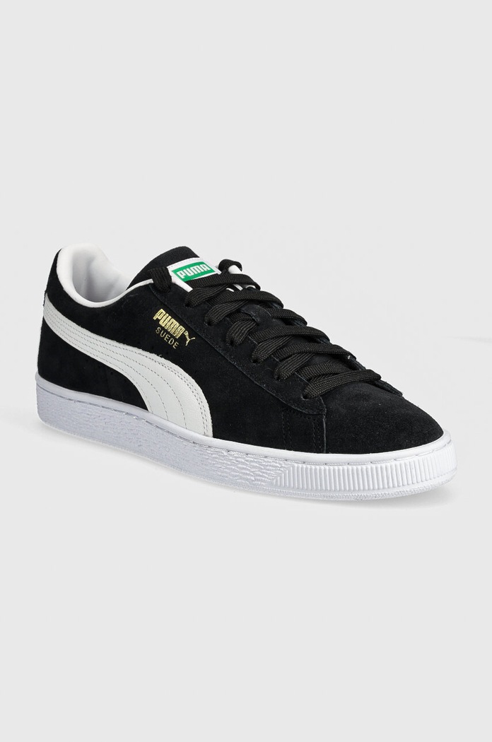 Велурени маратонки Puma Suede Classic гладка кожа черен 399781