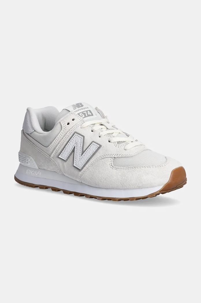 New Balance 574 Sea Salt White Concrete suede white U574RAD