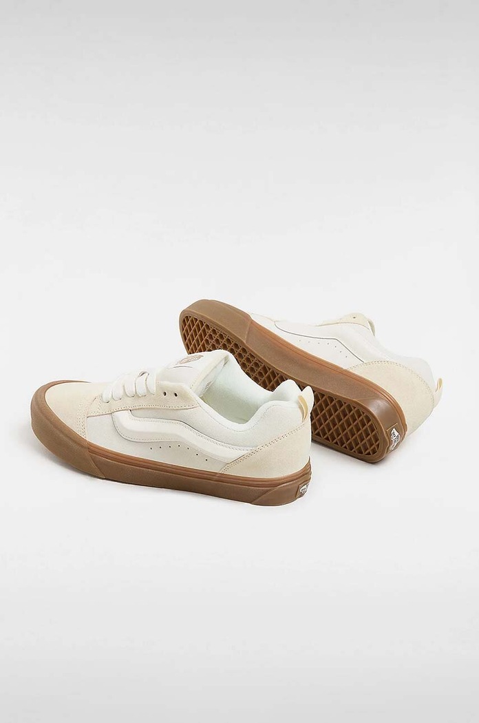 Semišové tenisky Vans Knu Skool Vans VN0009QCDBS1 béžová