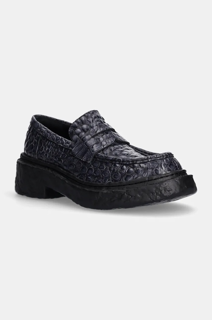 Usnjeni mokasini CAMPERLAB Vamonos Zrnato usnje siva A500023.003
