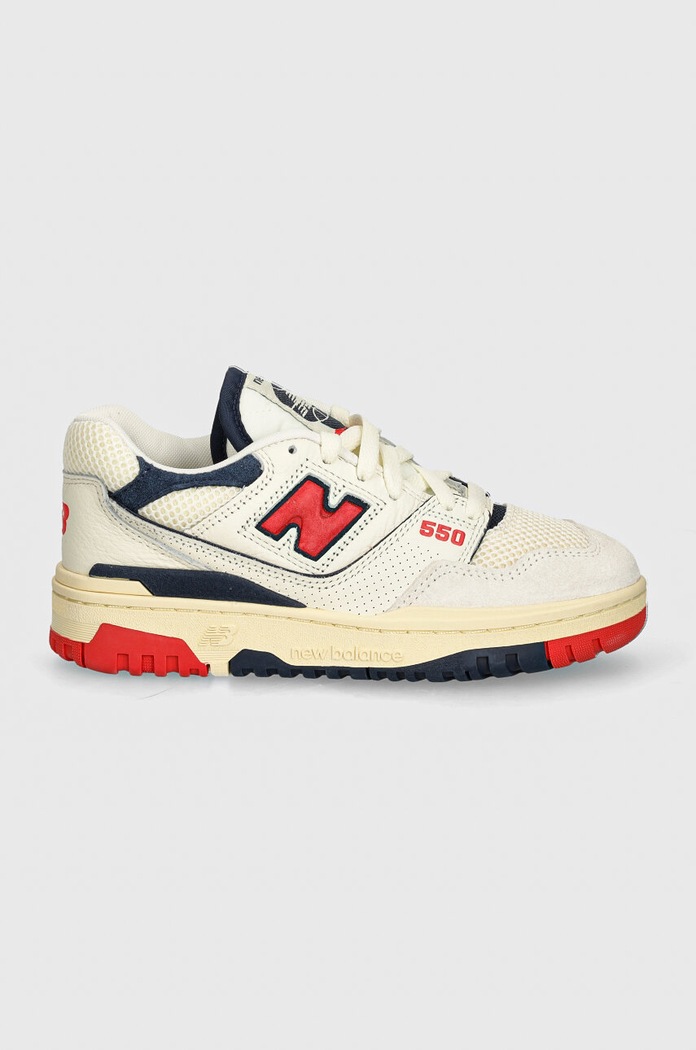 New Balance 550 Sea Salt Pack Blast Red BB550CPB beige AW24