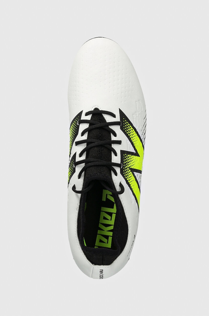Ghete de fotbal korki Tekela Magique Ag V4+ New Balance ST3AH45 alb