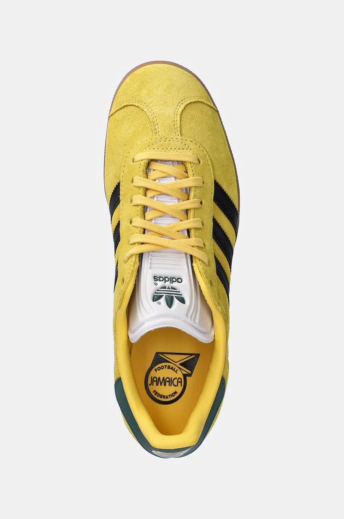 Semišové tenisky adidas Originals Gazelle žltá IH2632