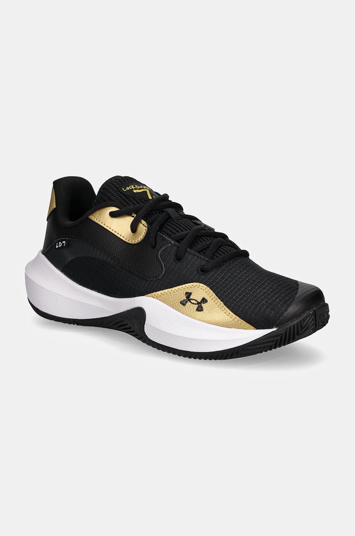 Взуття для баскетболу Under Armour Lockdown 7 Low лицьова шкіра чорний 3027646