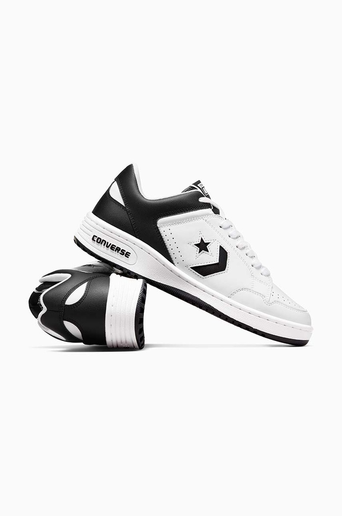 Converse sneakers din piele Converse Weapon Leather alb A10203C