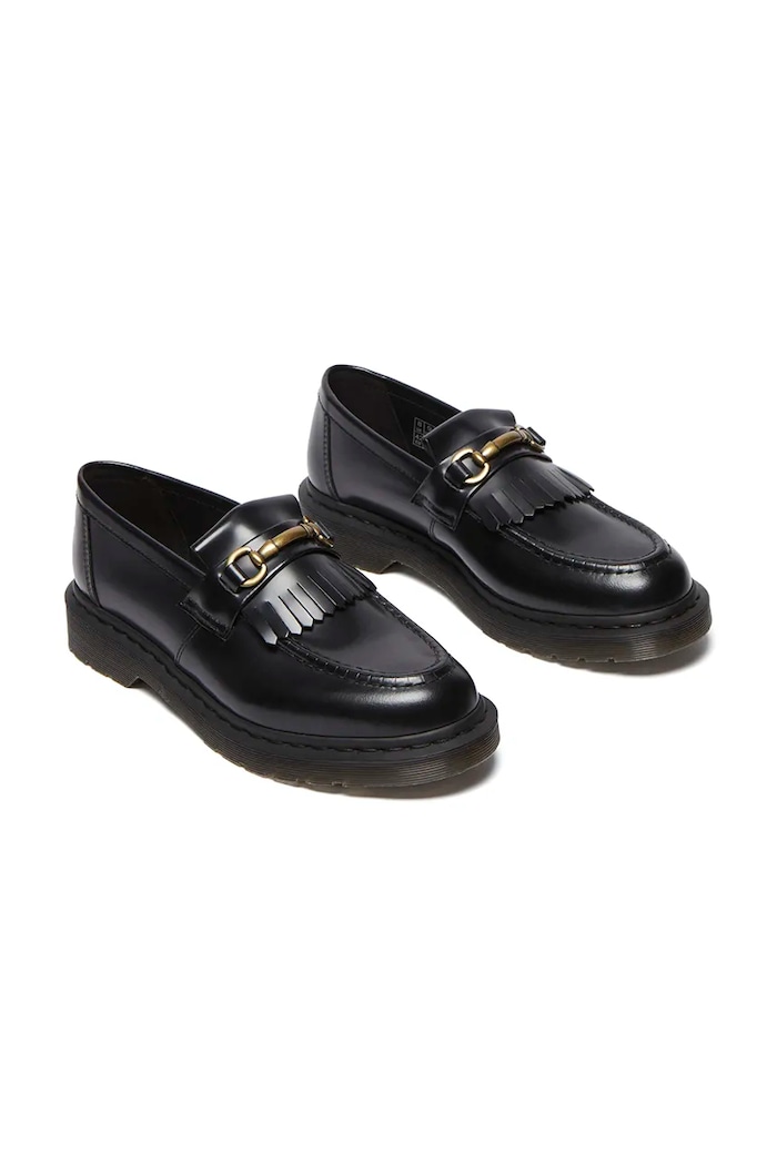 Dr. Martens mokasyny skórzane Adrian Snaffle DM32102001 czarny AW24