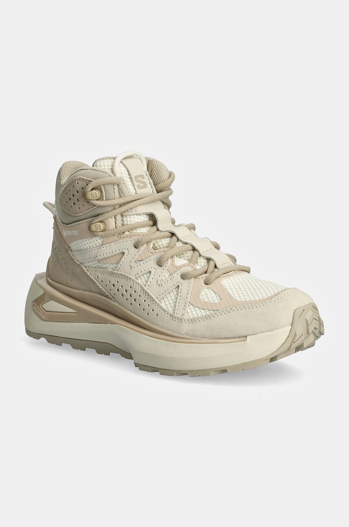 Salomon scarpe ODYSSEY ELMT MID Gore-Tex tessile beige L47437300