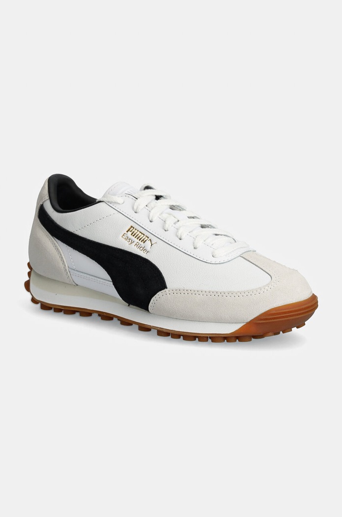 Kožené tenisky Puma Easy Rider Mix usňová koža biela 399025