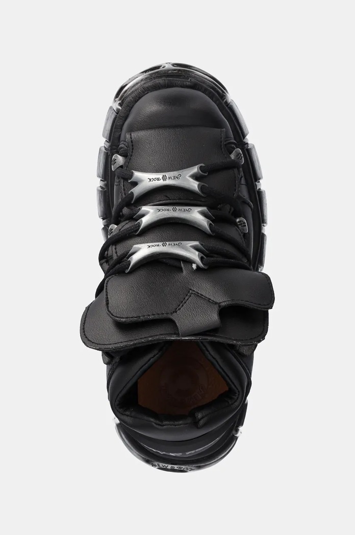 Sneakers New Rock Negro Tower + Negro Acero μαύρο M.106.VS1