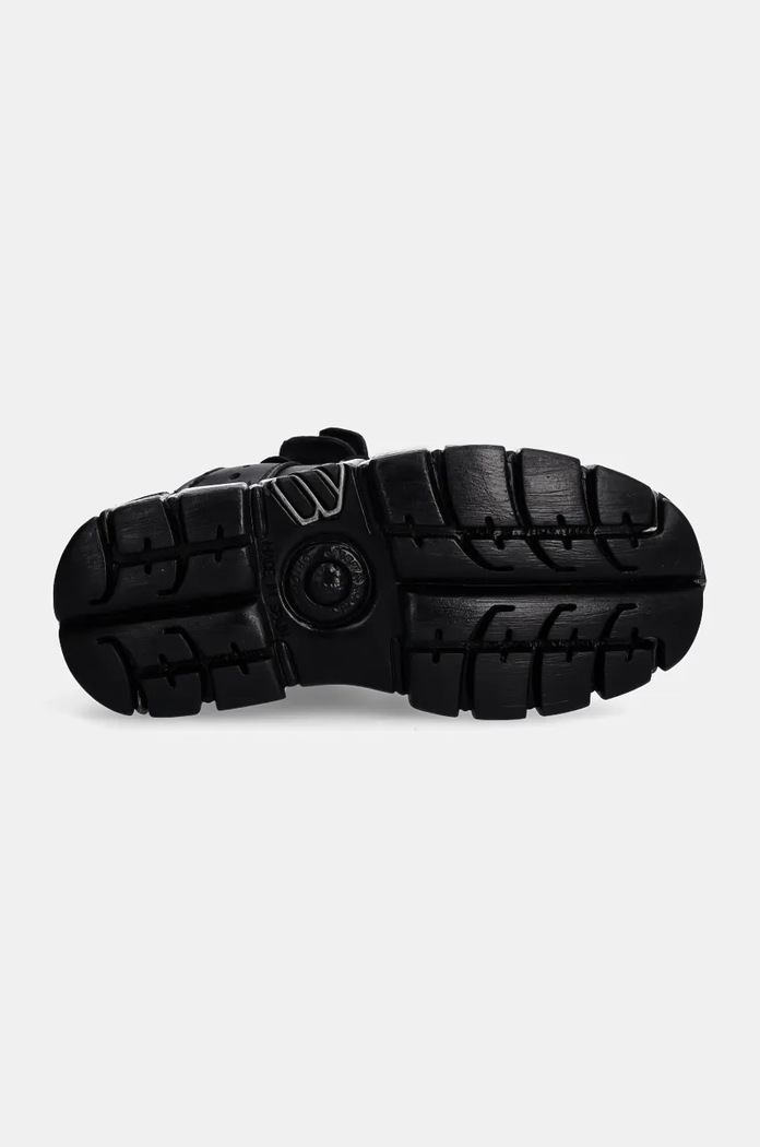 Sneakers New Rock Negro Tower + Negro Acero M.106.VS1 μαύρο