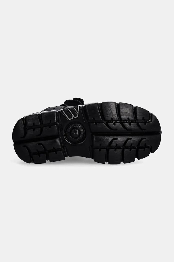 Sneakers New Rock Negro Tower + Negro Acero M.106.VS1 μαύρο