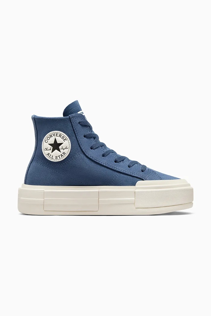 Converse scarpe da ginnastica in camoscio Chuck Taylor All Star Cruise platform blu navy A10088C