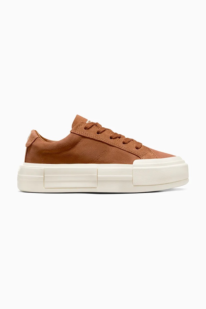 Semišové tenisky Converse Chuck Taylor All Star Cruise platforma hnědá A10090C