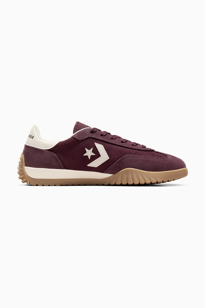 Sneakers Converse Run Star Trainer δέρμα σαμουά μπορντό A13360C