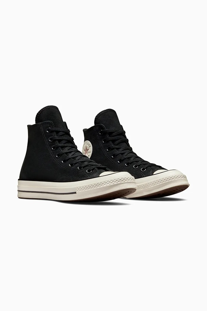 Converse scarpe da ginnastica in camoscio Chuck 70 A09474C nero AW24