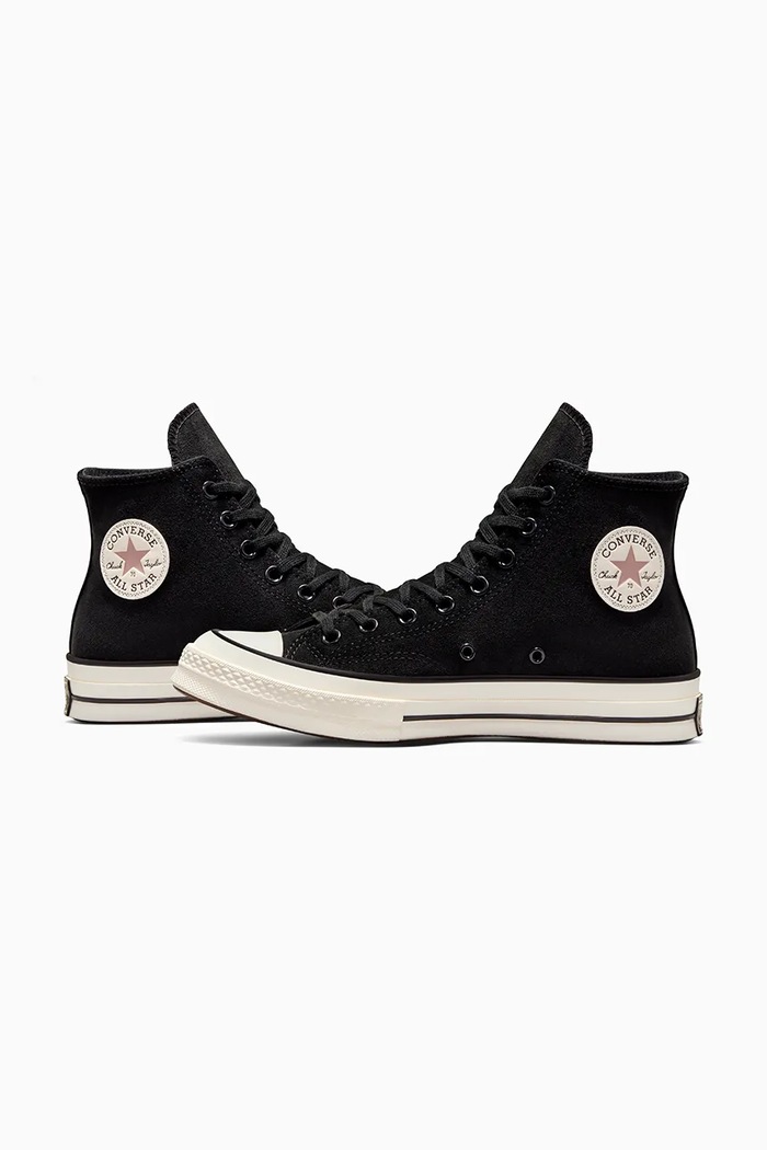 Converse scarpe da ginnastica in camoscio Chuck 70 nero A09474C