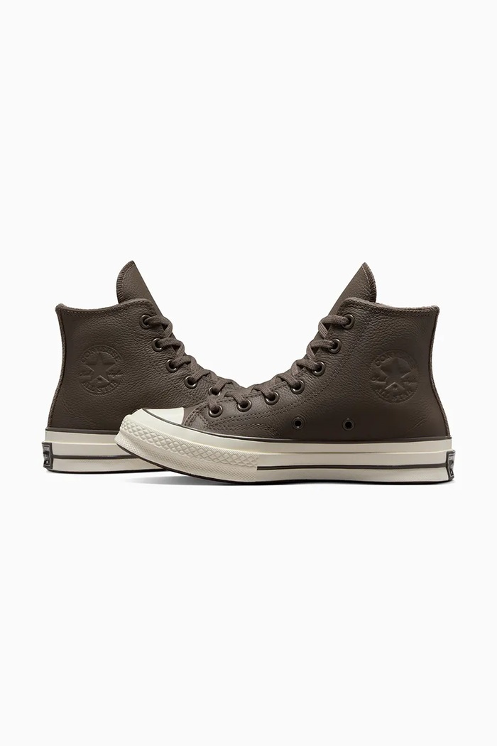 Converse trampki skórzane Chuck 70 brązowy A12347C