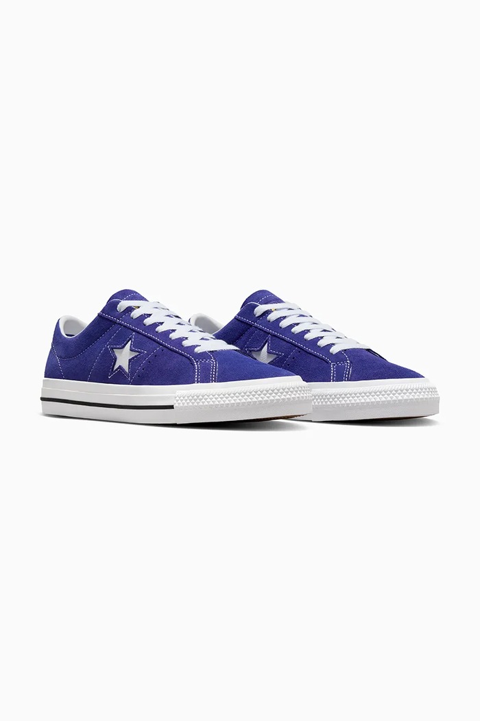 Σουέτ sneakers Converse One Star PRO A09230C σκούρο μπλε AW24