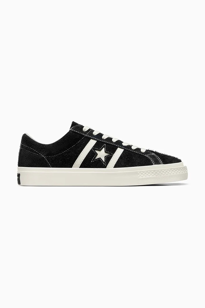 Converse tenisówki zamszowe One Star Academy PRO płaska czarny A06426C