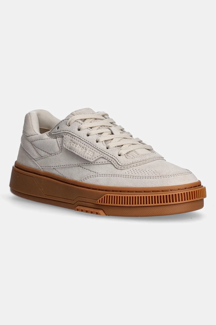 Semišové tenisky Reebok LTD Club C LTD platforma béžová RMIA04DC99LEA00H0300