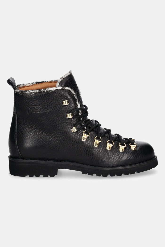 Kožené boty Fracap Magnifico Alto Brill MAGNIFICO.M120.ALTO.BLK černá AW24