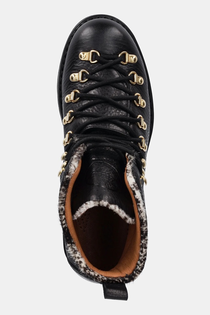 Kožené boty Fracap Magnifico Alto Brill černá MAGNIFICO.M120.ALTO.BLK