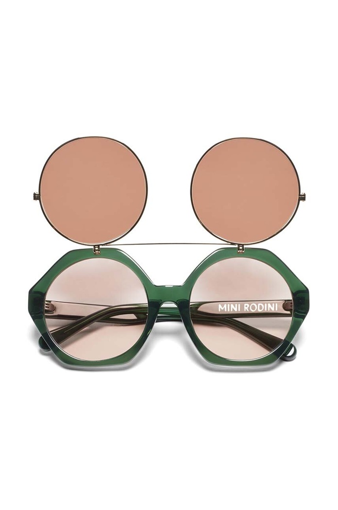Chłopiec Mini Rodini okulary przeciwsłoneczne dziecięce 2466011575 zielony