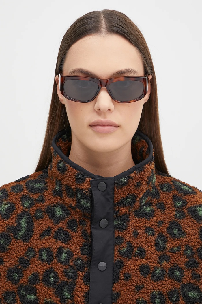 Jacquemus okulary przeciwsłoneczne PILOTA jednolita brązowy JAC2C4SUN