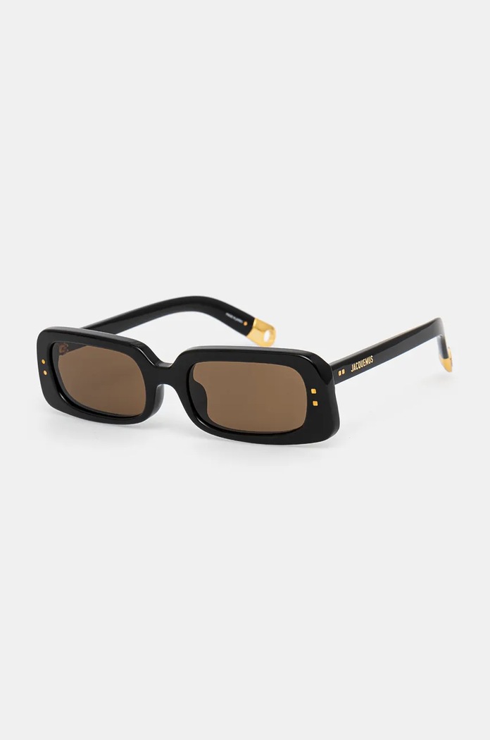 Jacquemus okulary przeciwsłoneczne AZZURO przezroczysta czarny JAC47C1SUN