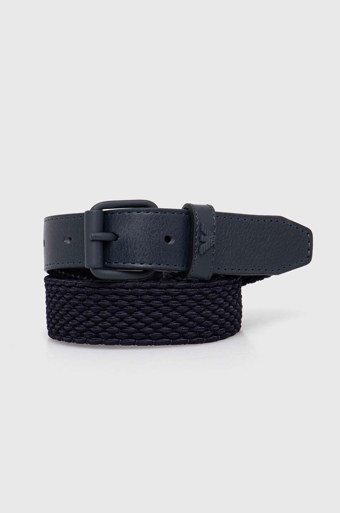 Dětský pásek Emporio Armani přírodní kůže námořnická modř 401522.4R562