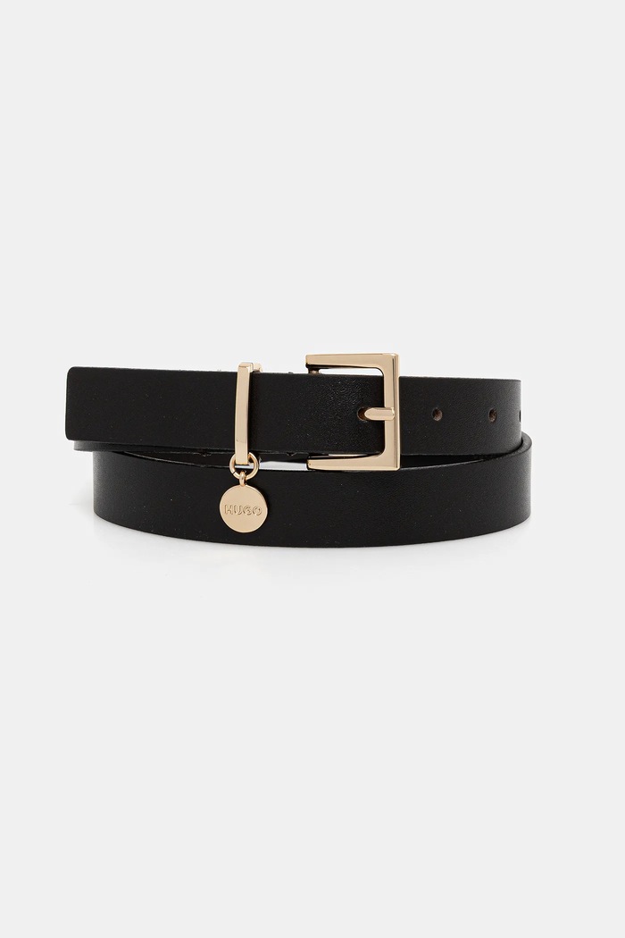 HUGO curea de piele Amelia-G_Sz25 negru 50522644