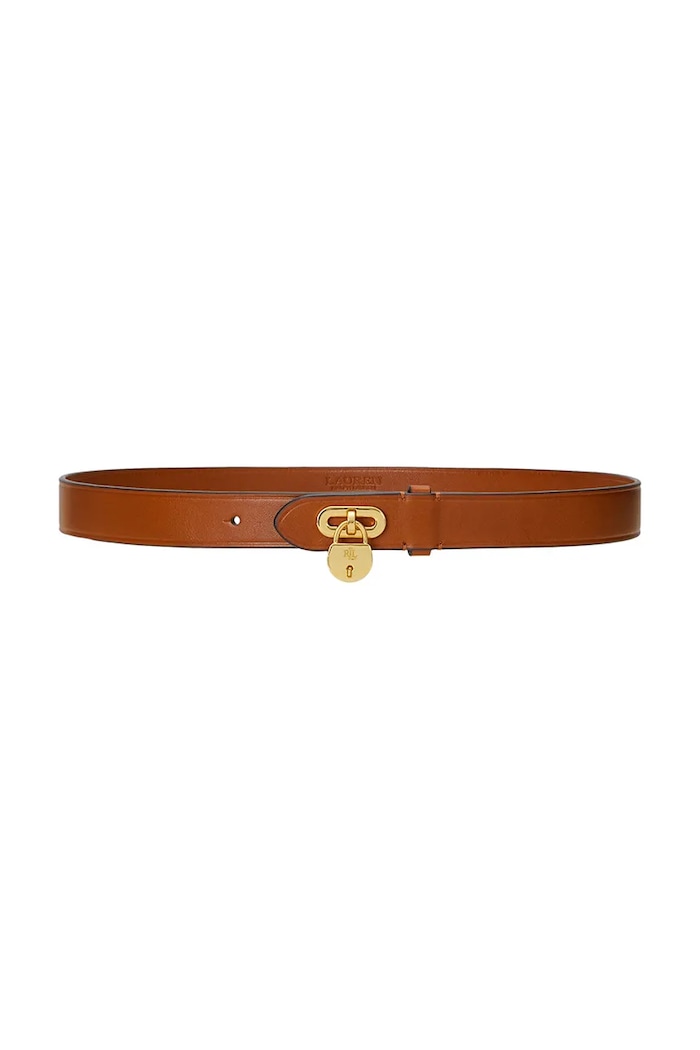 Lauren Ralph Lauren curea pentru femei din piele bej 412920812