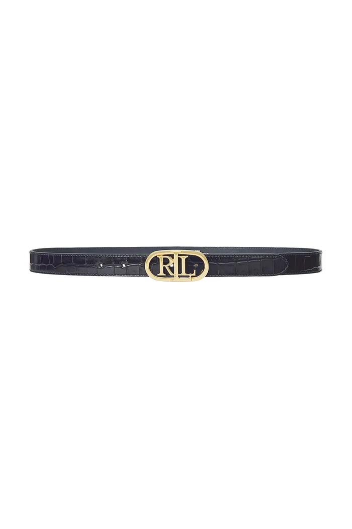 Lauren Ralph Lauren Oboustranný kožený pásek Lauren Ralph Lauren námořnická modř 412942269