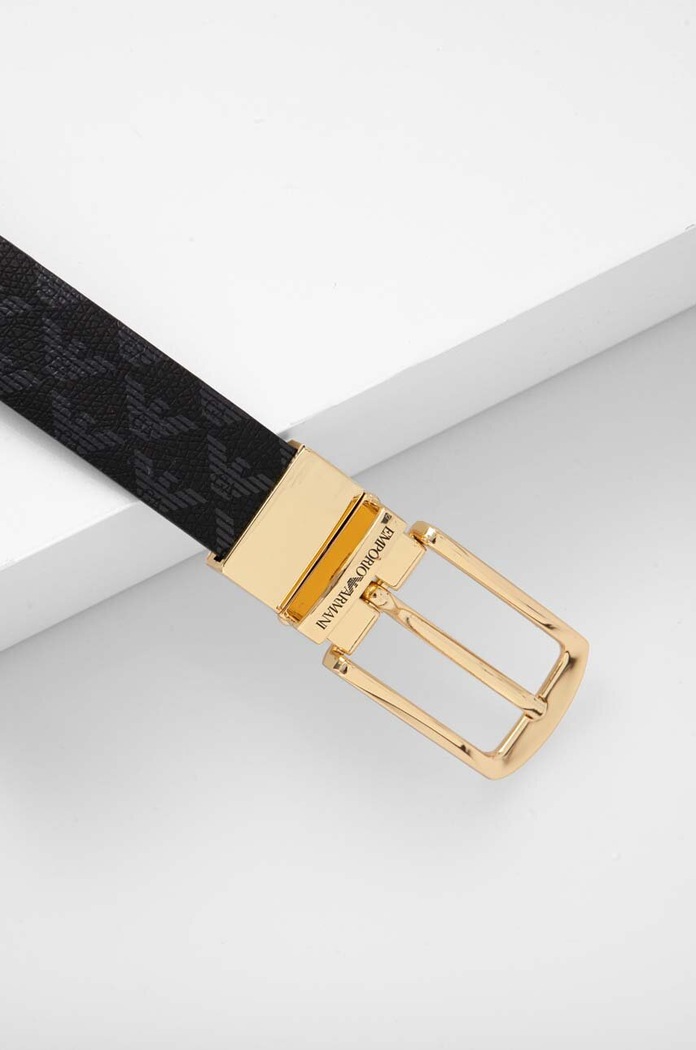 Pásek Emporio Armani Y3I373.YFJ5X černá AW24