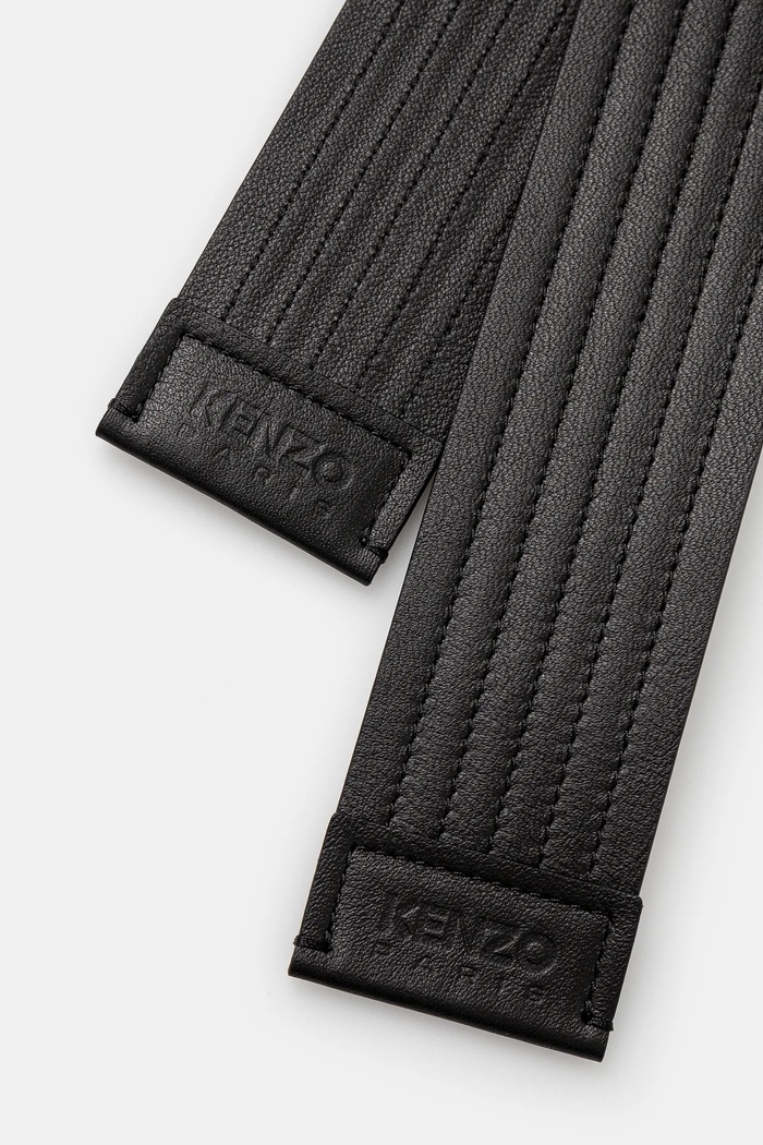 Αξεσουάρ Δερμάτινη ζώνη Kenzo 45 mm Judo Belt FE68CE045L06.99 μαύρο